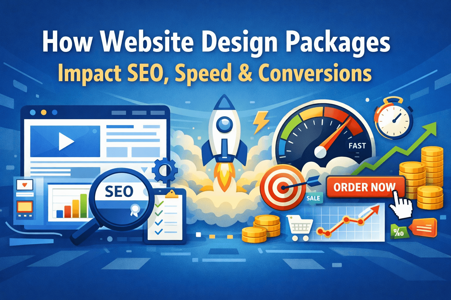 How Website Design Packages Impact SEO Speed Conversions